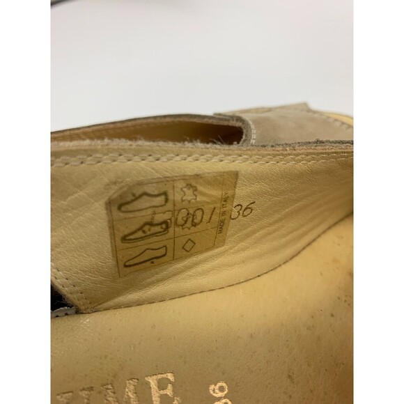 BOGO La Plume Wedge Slingback Sandal Taupe Nubuck Leather Womens EUR 39 US 8.5 - Picture 8 of 15